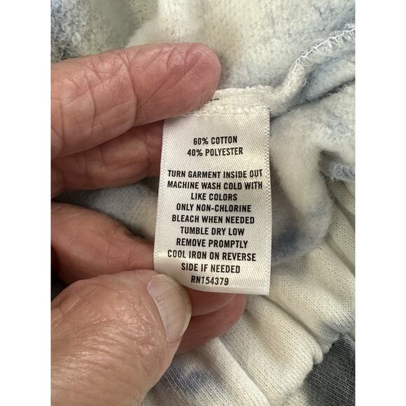 AÉROPOSTALE Tie dye Women’s Sz S Crop Top Sweatshirt Hippie Festival Boho - Picture 9 of 12